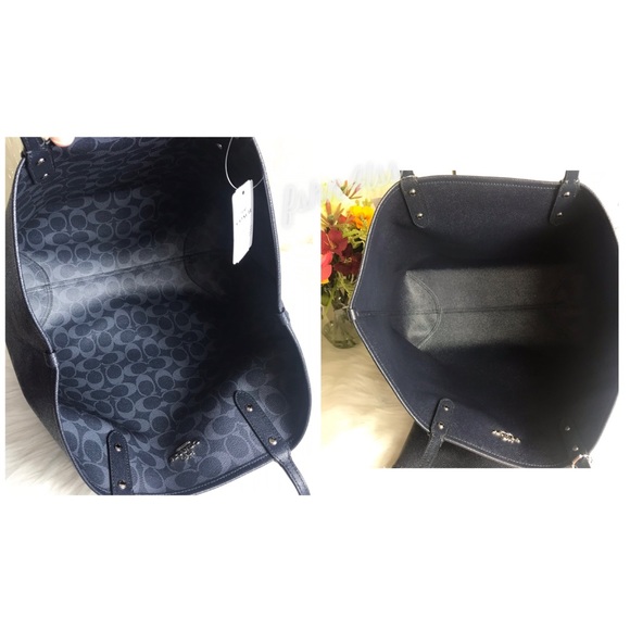 ❌SOLD❌COACH SIGNATURE REVERSIBLE CITY TOTE - Picture 5 of 6